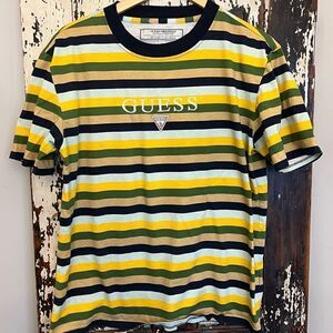 Men’s Guess Originals striped shirt sleeve shirt. Size Small.